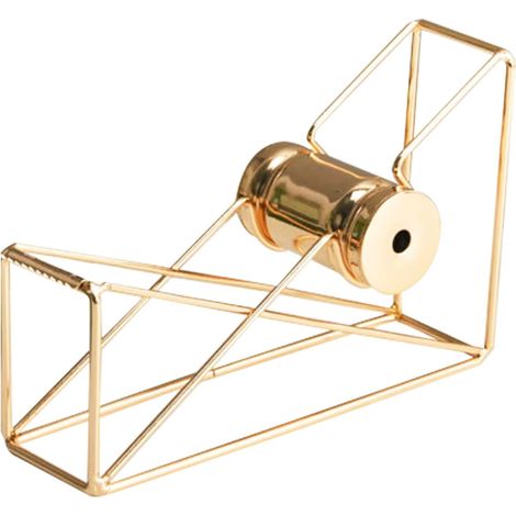 Dévidoir de Ruban,Distributeur de Ruban métallique Or Bureau Ruban adhésif Cutter Fournitures de Bureau Décoration de Bureau pour Les Entreprises Boutique Commerciale Supermarché Bureau École (1/5)