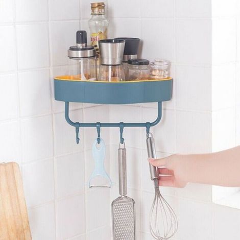 Étagère De Douche - Angle Murale En Polypropylène - Pour Salle De Bain - 22 5 X 11 Cm - 1 Pièce (1/5)