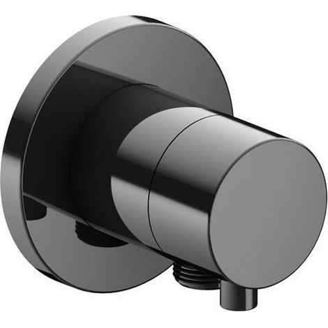 Valvola a 2 vie deviatrice IXMO DN 15, UP, con maniglia IXMO Rosetta comfort tonda cromata nera lucida KEUCO