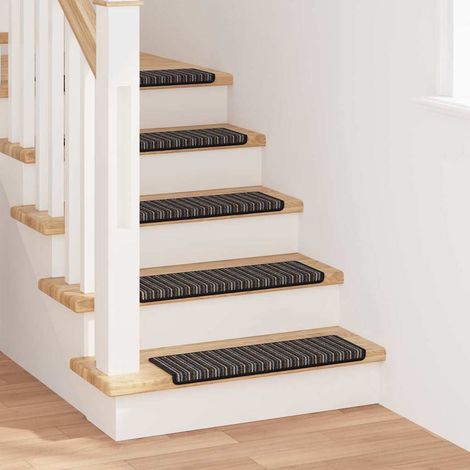 vidaXL  Self-adhesive Stair Mats  15 pcs Anthracite 65 x 21 x 4 cm