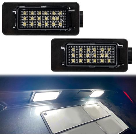 License plate light Set of 2 Xenon White Lamps, Plug (1/5)