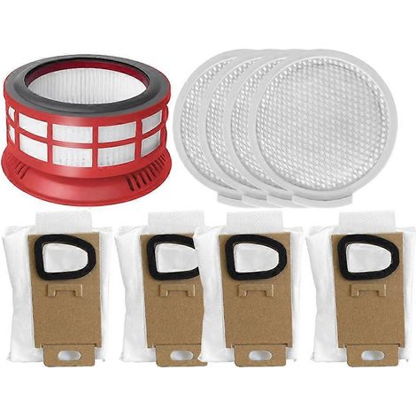 Pour Roborock H7 Brosse pour aspirateur rouleau souple Pre Post Filtre Sac à poussière Accessoires Pièces de remplacement (1/5)