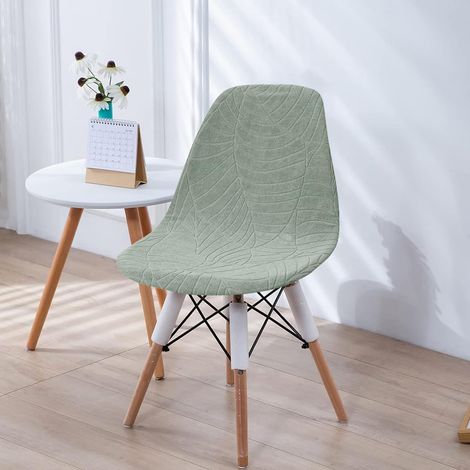 Housse de Chaise Scandinave Imperméable Lot de 2 Housses de Chaise de Salle à Manger Extensibles Couverture Protection Chaises Scandinaves Lavable pour Cuisine Maison Hôtel Vert (1/5)