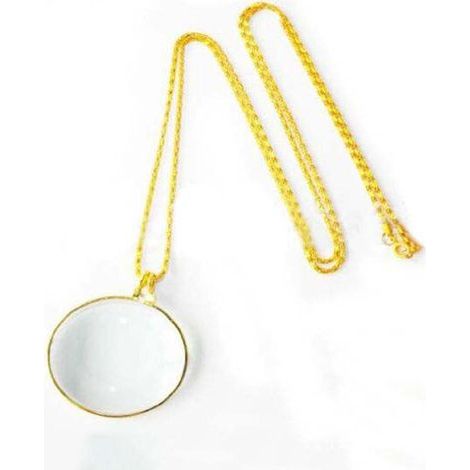 1 Pièce Lentille Monocle Loupe, Collier de Lentille Optique, Chaîne de Loupe Suspendue, Loupe Chaîne de Bijoux, Loupe Portable Suspendue, pour Lire des Livres, des Journaux, Travailler ou Voyager (1/4)