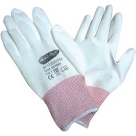 12 x GUANTI NYLON POLIURETANO 13 ECO TG. 7