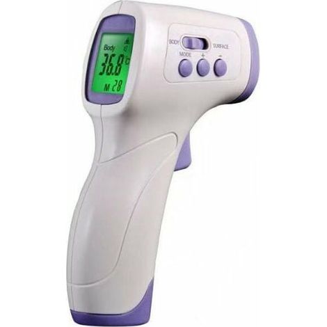 RHG Thermomètre frontal adulte avec écran LCD, thermomètre sans contact, thermomètre infrarouge avec alarme de fièvre (1/5)