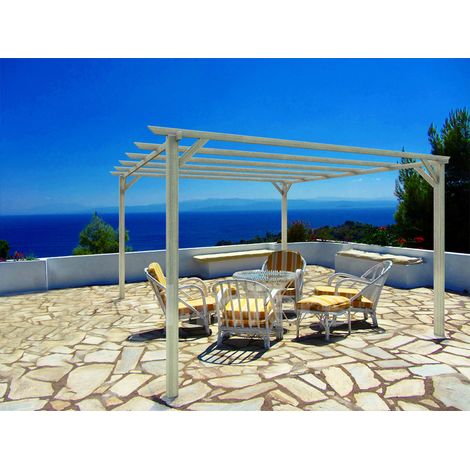 Pérgola de Madera Maciza León (Maderland) - Gardeneas - 300 x 300 cm (1/3)