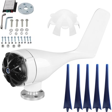 Éolienne 800W 5 pales Générateur Kit Chargeur pour Bateau Maison Énergie Solaire Pièces (1/5)