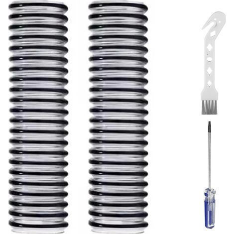 Pieces - Replacement Hose - Screwdriver - Cleaning Brush - Compatible with Tineco Floor One S3 S5 S6 S7 Ifloor 3 Breeze - Black - 30cm (1/5)