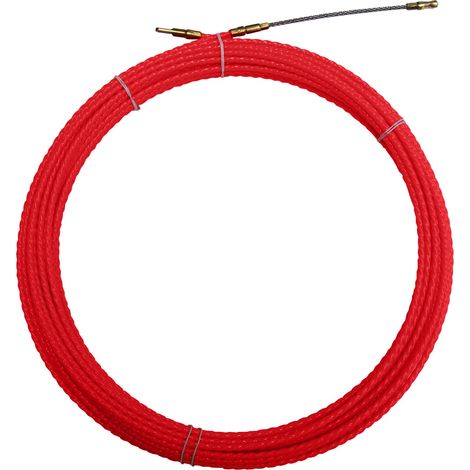 Sonda tiracavi elicoidale monofilo, Ø4,2mm, 30 metri, con terminali intercambiabili M5, rossa - Tecnid STOL4-030 (1/4)