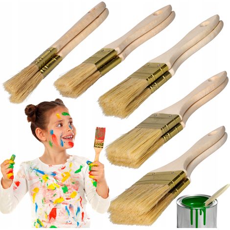 Set di pennelli piatti da 12, 25, 36, 50, 63 mm, pennelli per pittura POLACCA, 10 pezzi (1/5)