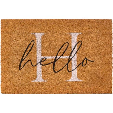Alfombra Felpudo Coco 60x40cm Hello 12083 AR