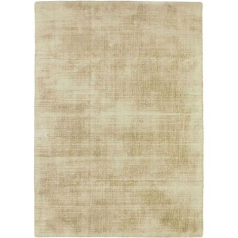 SANTAL - Tapis salon aspect velours écru naturel 120x170 (1/4)