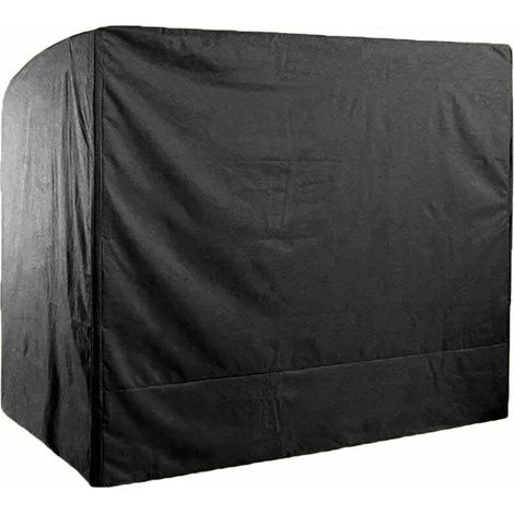 Housse de Balancelle de Jardin 3 Places Imperméable,220x125x170cm 210D Oxford Bache de Balancelle Anti-UV Couverture de Protection Balanoire Extérieur-noir (1/5)