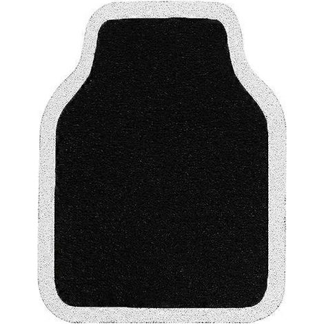 Tapis de sol noirs anti-salissures pour voiture (rangée avant) (1/5)