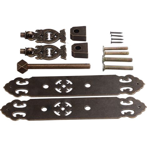 Antike Schubladengriffe, rostfrei, elegant, im Retro-Stil, aus Messing, für Kommoden und Kleiderschränke, Bronze (1/5)