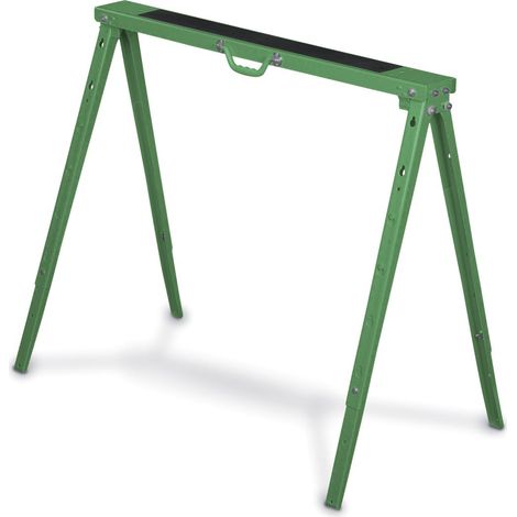 Holzstar – Tréteau pliable 200 kg – Charge maximale 200 kg – Poignée de transport – Fabriqué pour chantiers humides – FAB1