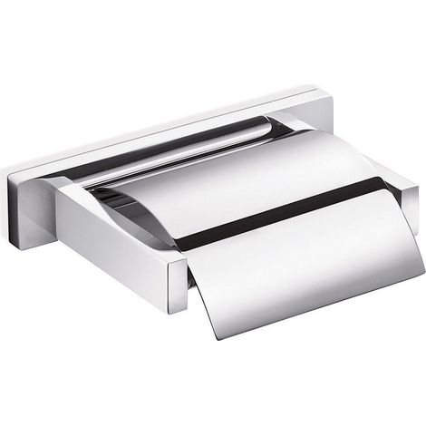 Inda - Rollenhalter mit Deckel Lea Chrom glänzend