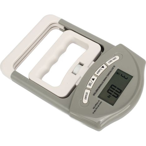 Manuelles digitales Dynamometer, Gerät zur Messung der Griffkraft, Griffkrafttester, grau (1/4)