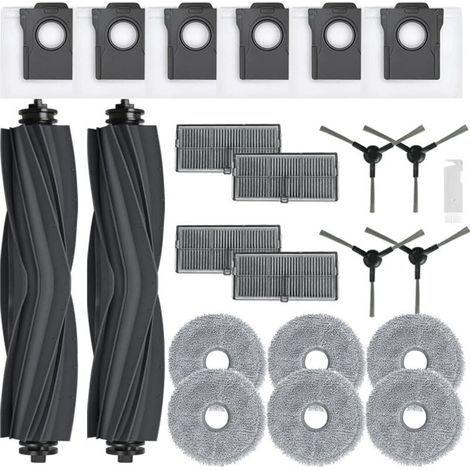 Kit d'accessoires pour Dreame L10s Ultra Gen 2/ L10s Pro Ultra Heat/ L40 Ultra AE/ X30 Ultra/Mova E30 Ultra, 2 Brosse Principale, 6 Sacs à Poussière, 6 Serpillere, 4 Filtres, 4 Brosse Latérale (1/4)