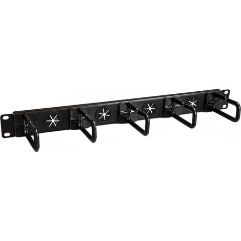 StarTech.com Panel Horizontal 1U de Administración de Cableado para Armarios Racks de Servidores con Anillos en D (1/3)