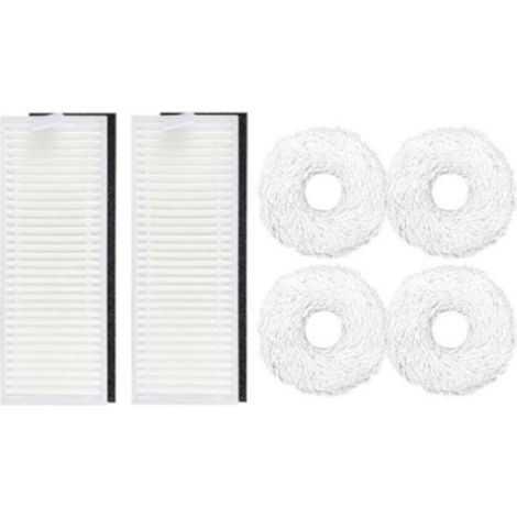 PièCes de Filtre Hepa pour Chiffons de Vadrouille pour Ecovacs DEEBOT N9 + plus Accessoires D'Aspirateur Robot Autonettoyant (1/4)