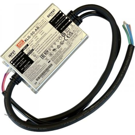MW MEAN WELL XLG-50-AB Led Driver CC 1000mA 22V-54V 50W Dimmerabile 3 In 1 IP67 Input 220V 110V