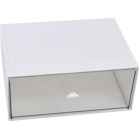 Modulare, transparente Aufbewahrungsbox aus Kunststoff mit Fächern für Zuhause oder Büro (1/5)
