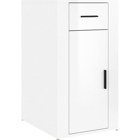 Maison Exclusive - Armario de escritorio contrachapada blanco bri
