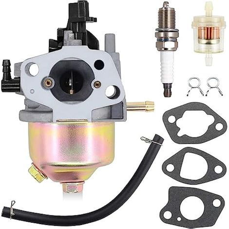 Carburateur pour Mountfield HP414 SP414 HP164 SP164 M411PD RS100 pièces de rechange de moteur de tondeuse à gazon avec bougie d'allumage tuyau de carburant (1/4)