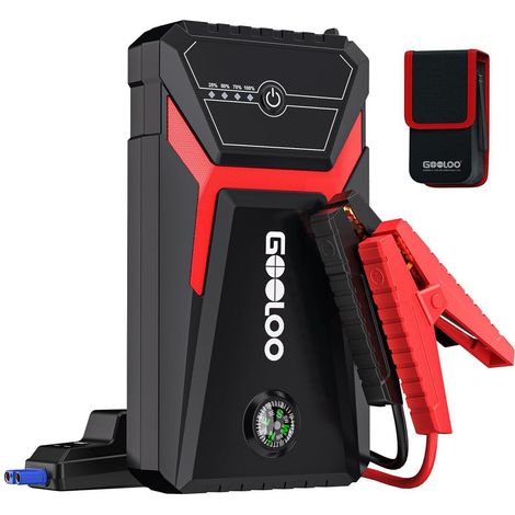 Starthilfe Powerbank 1500A mit 12V Booster, Supersafe, für Benzin & Diesel (1/5)