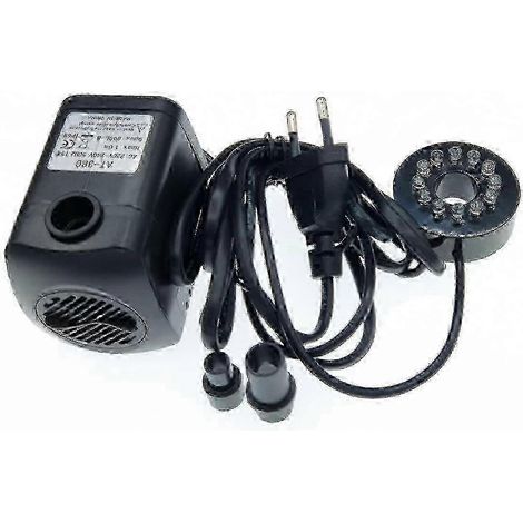 Pompe submersible pour fontaine 2025 avec éclairage LED à couleurs changeantes, adaptée aux aquariums et bassins SZRH AF 391 (1/5)