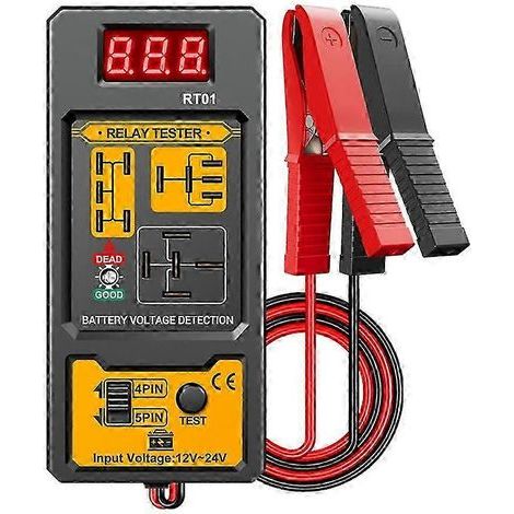 Testeur de relais automobile 12-24 V, outil de diagnostic et d'analyse des douilles à 4/5 broches (1/5)