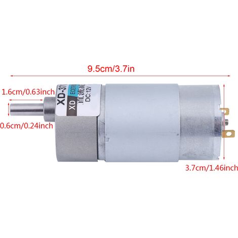 37GB555 Gleichstrom-Getriebemotor, 12 V, langsam laufend, 500 U/min, 15 W (1/5)