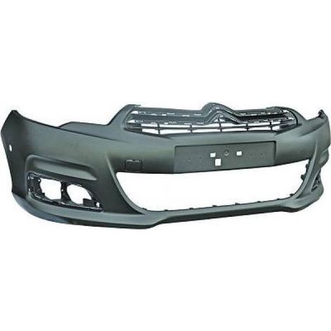 Pare-choc avant à peindre avec trous radars Citroen C4 2 2010-2018