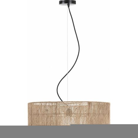 Suspension en jute naturel - naturel et noir (1/4)