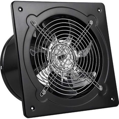 Ventilateur d'extraction mural 190 mm, 40 W, 220 V, silencieux, pour chambre et salon, 15 cm (6 pouces), noir (1/5)