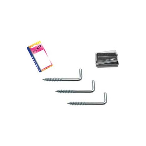 RAMPINI A VITE IN ACCIAIO ZINCATO IN BLISTER- - mm.2,5x30, in bl.12 pz. - 12 blister