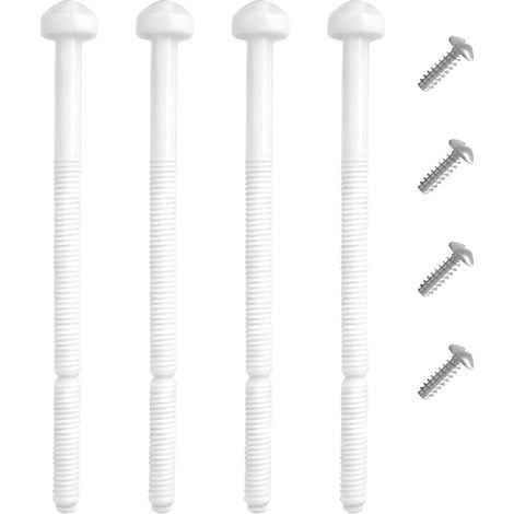 Lot de 4 Tiges de Pression Pour Double-Chasse D'eau Compatible Avec Geberit Twinline Et Deltaet 200F, 240.074.00.1, 4 Pièces Vis Incluses (1/5)