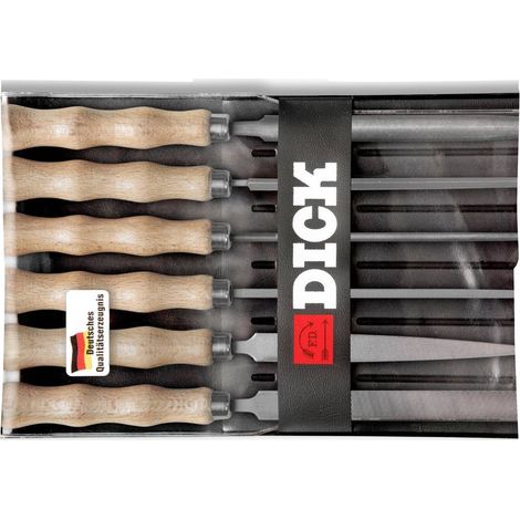 Juego de limas Dick 11871020 6 piezas 100 mm ergonómico