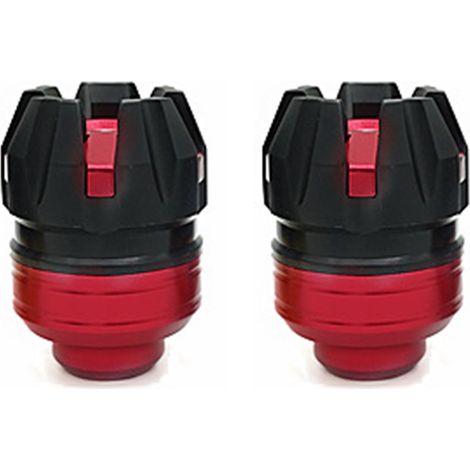 Filtre à air moto conique bleu haute performance, 2 pièces, collier de serrage pour carburateur 28mm‑48mm, protection moteur, admission d'air optimisée. (1/5)