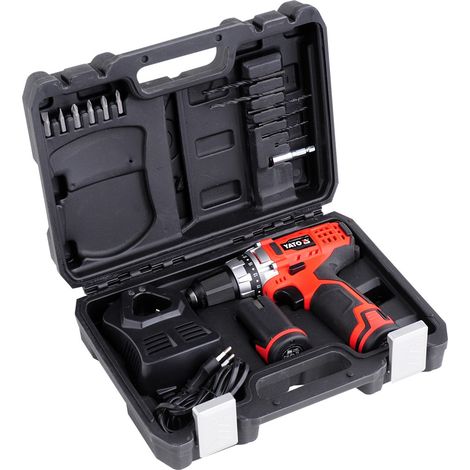 Perceuse Yato YT-82851 10 8 V 2x1 5 Ah accu.
