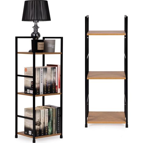 Modernes holzregal metallrahmen loft 3 regale