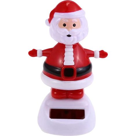 Ornement Solaire Nodulant - Figurine Dansante Santa Père Noël Bonhomme De Neige Renne - Décoration Extérieure Intérieure Voiture Fenêtre Bureau Maison - 1 Pièce (1/5)