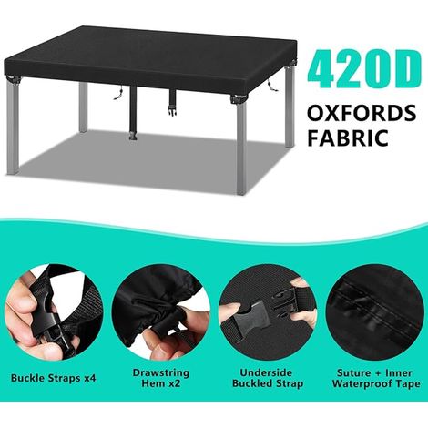 Waterproof Protective Cover for Garden Table 140 x 90 x 15 cm (1/3)