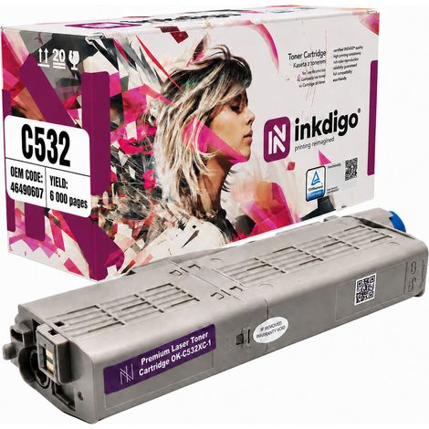 Inkdigo Toner 46490607 kompatibel mit OKI C532DN MC563DN C542DN MC573DN TÜV-zertifiziert (1/5)