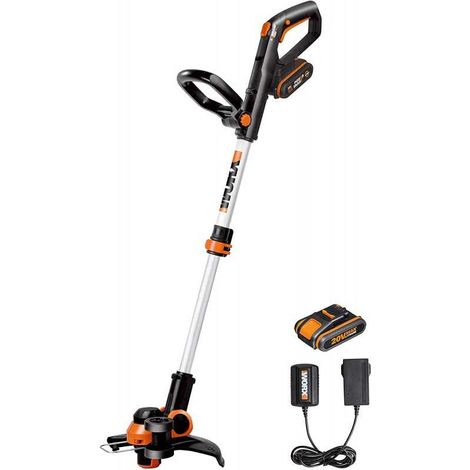 Worx – Débroussailleuse sans fil 20V WG163E – 2 batteries 2Ah – Diamètre de coupe 30 cm – Moteur Brushless pour coupe précise (1/6)