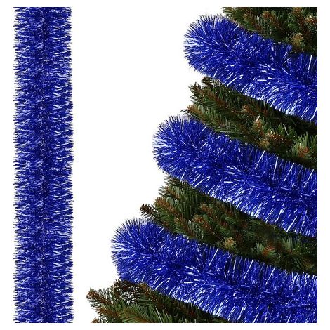 Weihnachtsbaumkette 6m granat, Weihnachtsbaumgirlande, Durchmesser 7cm
