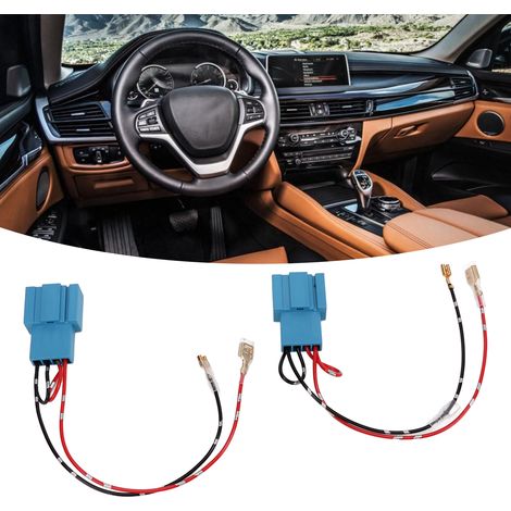 Ein Paar Auto-Verstärkerkabel, Lautsprecherkabel, BMW-Mitteltöner-Lautsprecheranschlüsse (1/5)