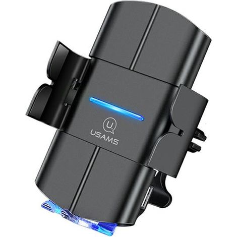 Supporto a induzione per griglia di ventilazione usams 10W Automatico Nero (1/5)